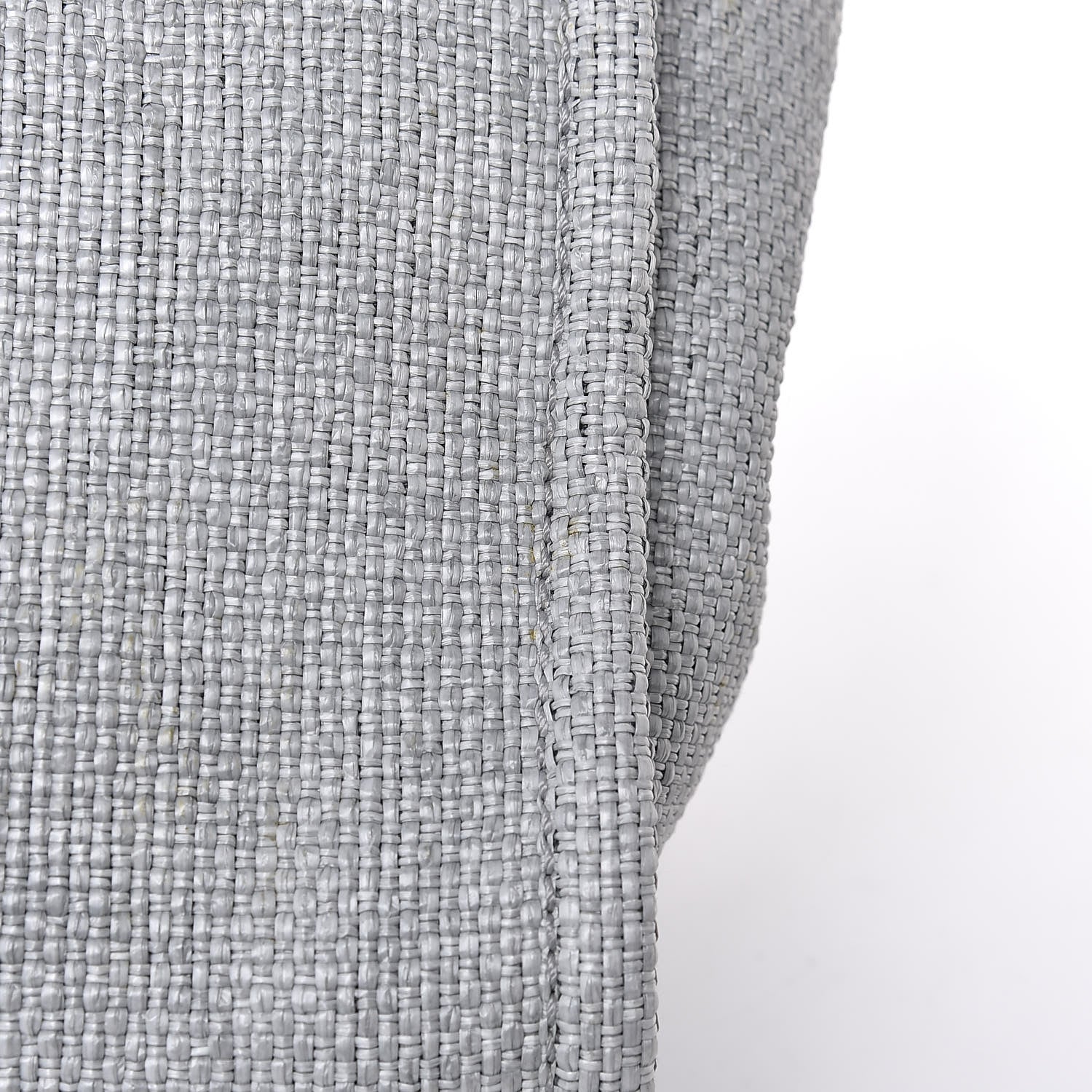 Chanel Woven Straw Raffia Large Deauville Tote Grey 8 of 9