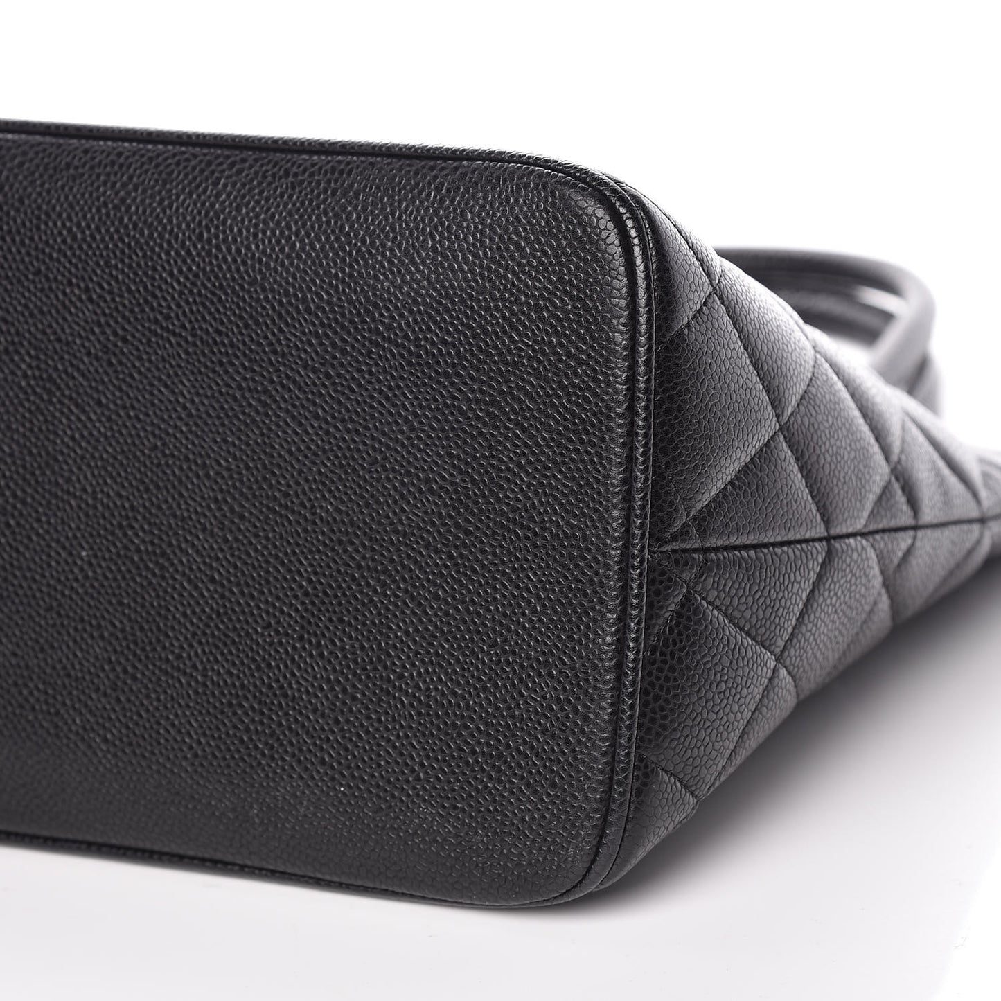 Caviar Quilted Medallion Tote Black