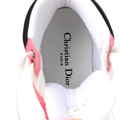 Christian Dior Nylon Calfskin Womens D-Player High Top Sneakers 36 Pink 6 of 9