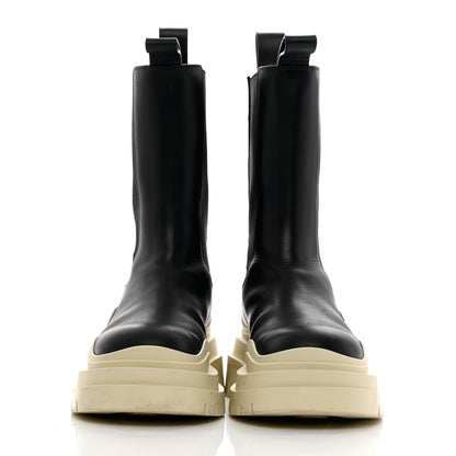 Bottega Veneta Calfskin The Tire Chelsea Boots 36 Black Sea Salt 2 of 18