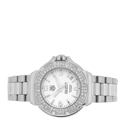 Tag Heuer Stainless Steel Diamond Bezel 35mm Formula 1 Lady Quartz Watch White WAC1215-0 2 of 5
