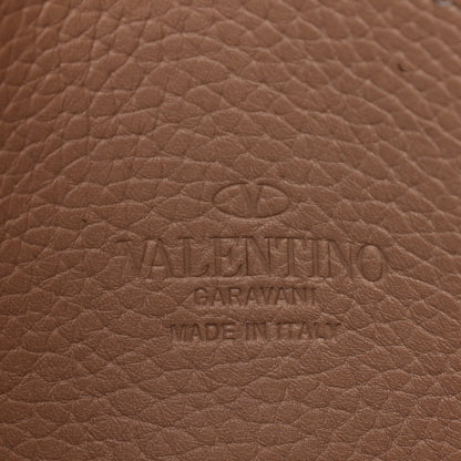 Valentino Garavani Pebbled Calfskin Medium Rockstud Flip Lock Crossbody Bag Poudre 6 of 14