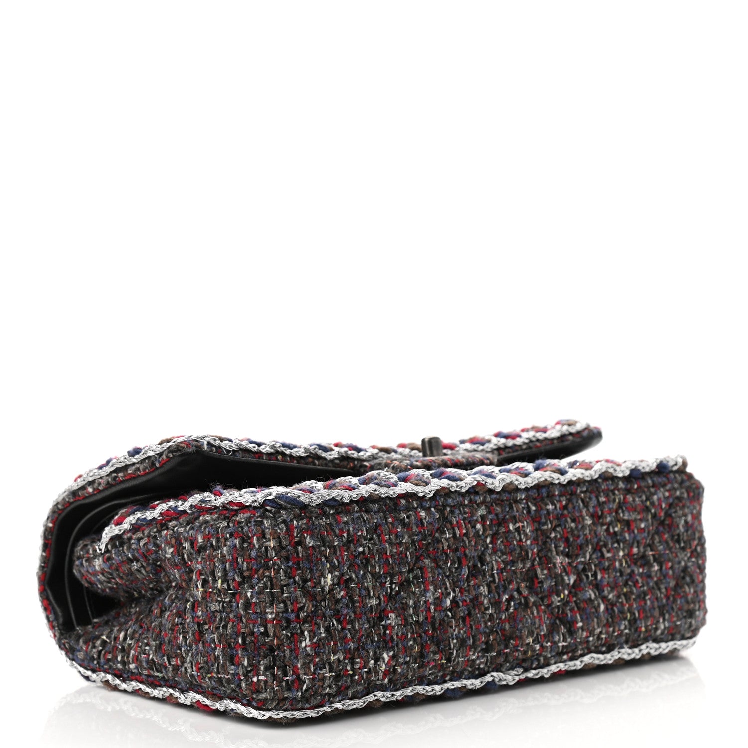 Chanel Tweed Quilted Medium Double Flap 3 of 15