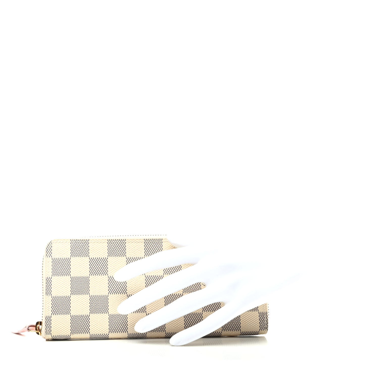 Damier Azur Clemence Wallet Rose Ballerine