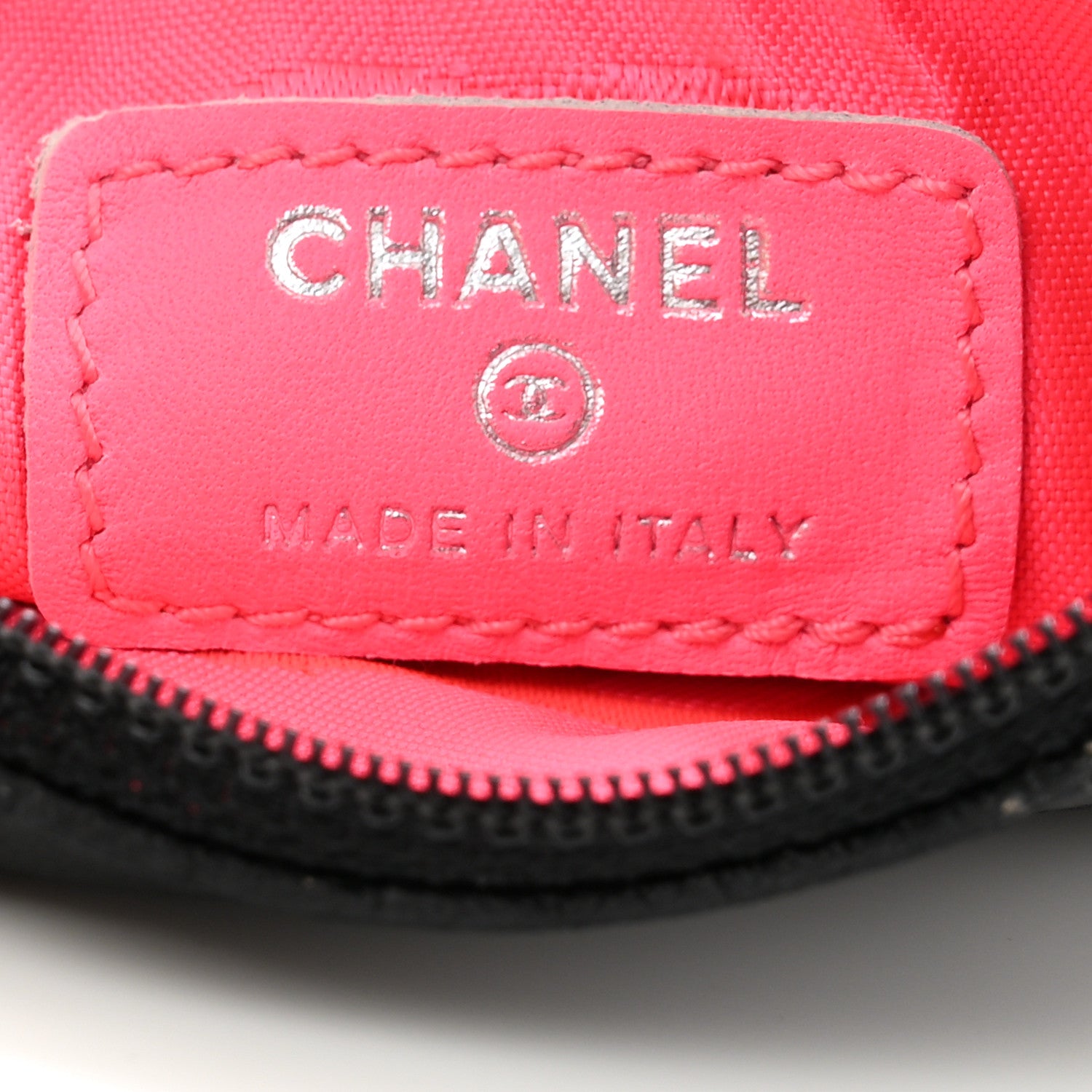 Chanel Calfskin CC Small Cosmetic Case Black 6 of 9