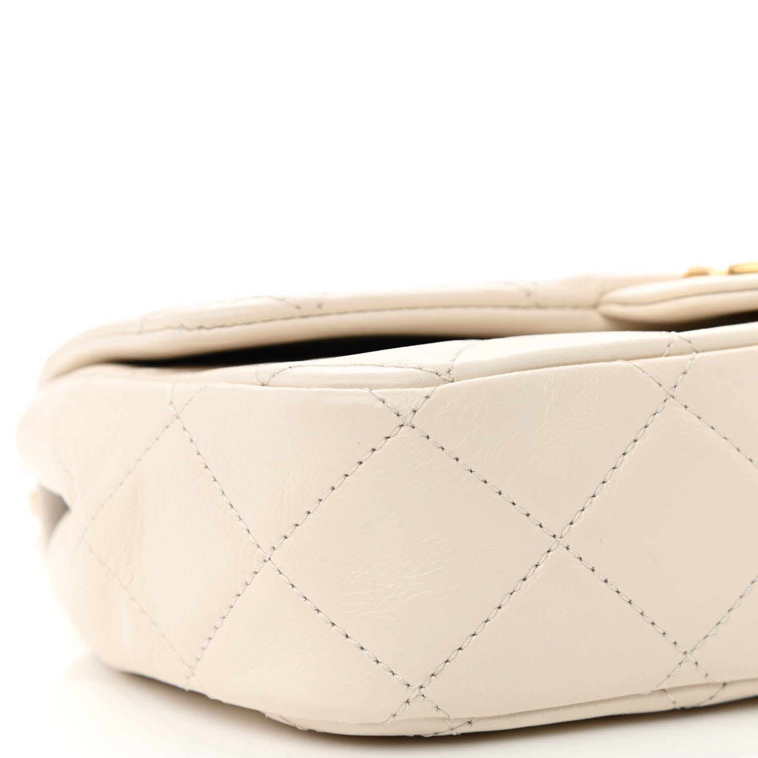 Chanel Calfskin Quilted Mini Crystal Pearls Rectangular Flap White 9 of 10