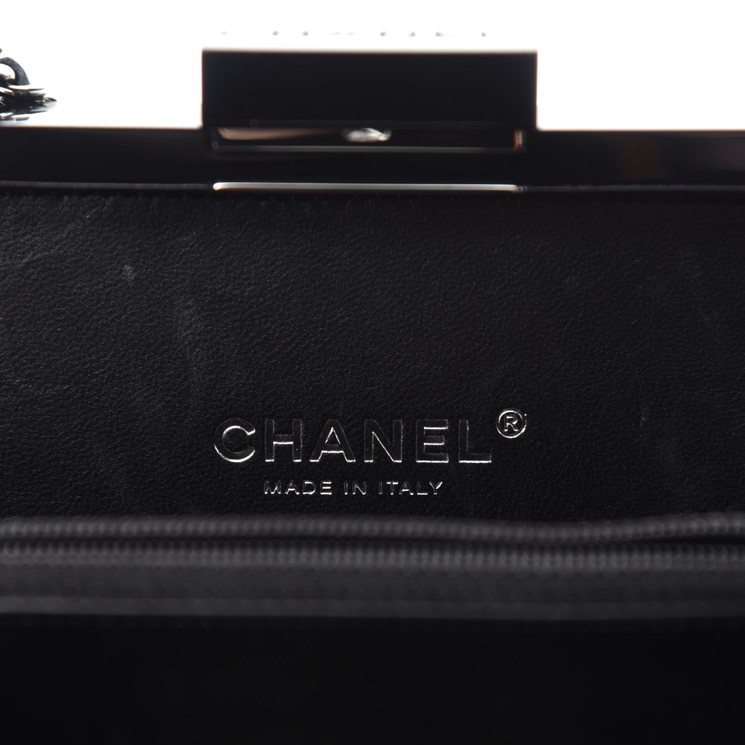 Chanel Plexiglass Barcode Boy Brick Lego Clutch Black 8 of 10