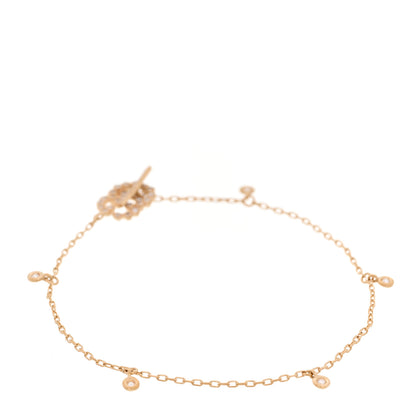 Gucci 18K Yellow Gold Diamond GG Running Toggle Bracelet 2 of 4
