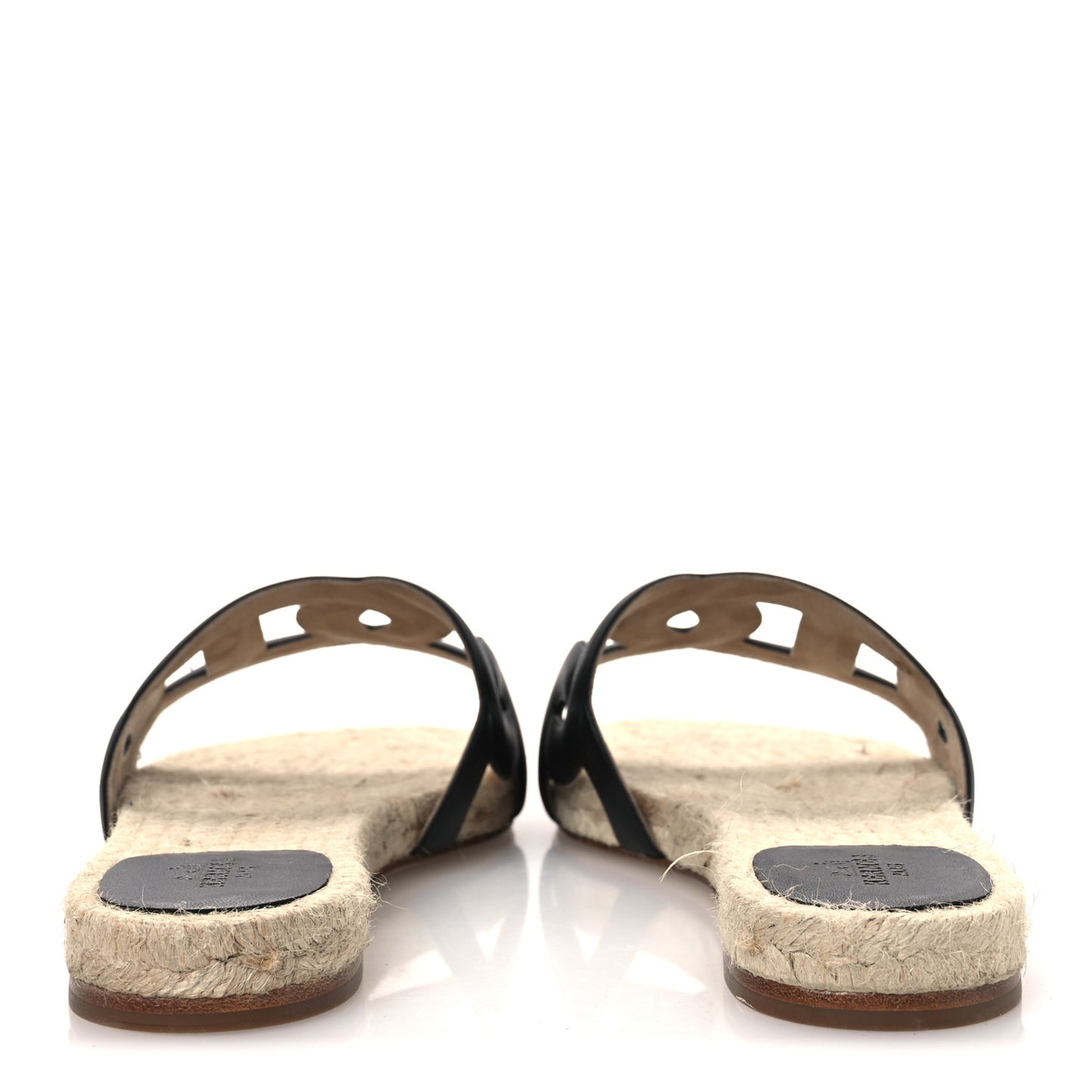 Nappa Famosa Espadrille Sandals 37 Black
