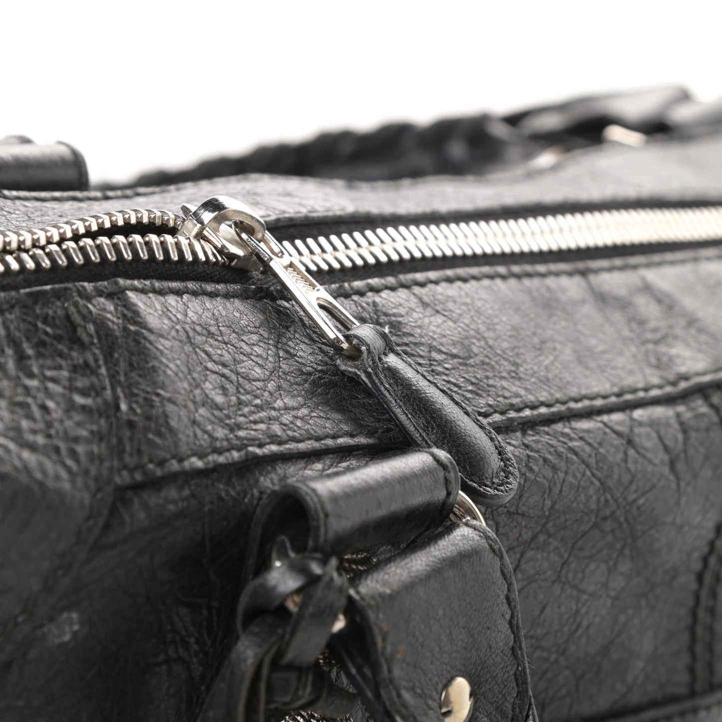 Agneau Giant 21 Silver Hardware Work Black