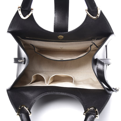 Gucci Calfskin Medium Stirrup Top Handle Bag Black 4 of 9