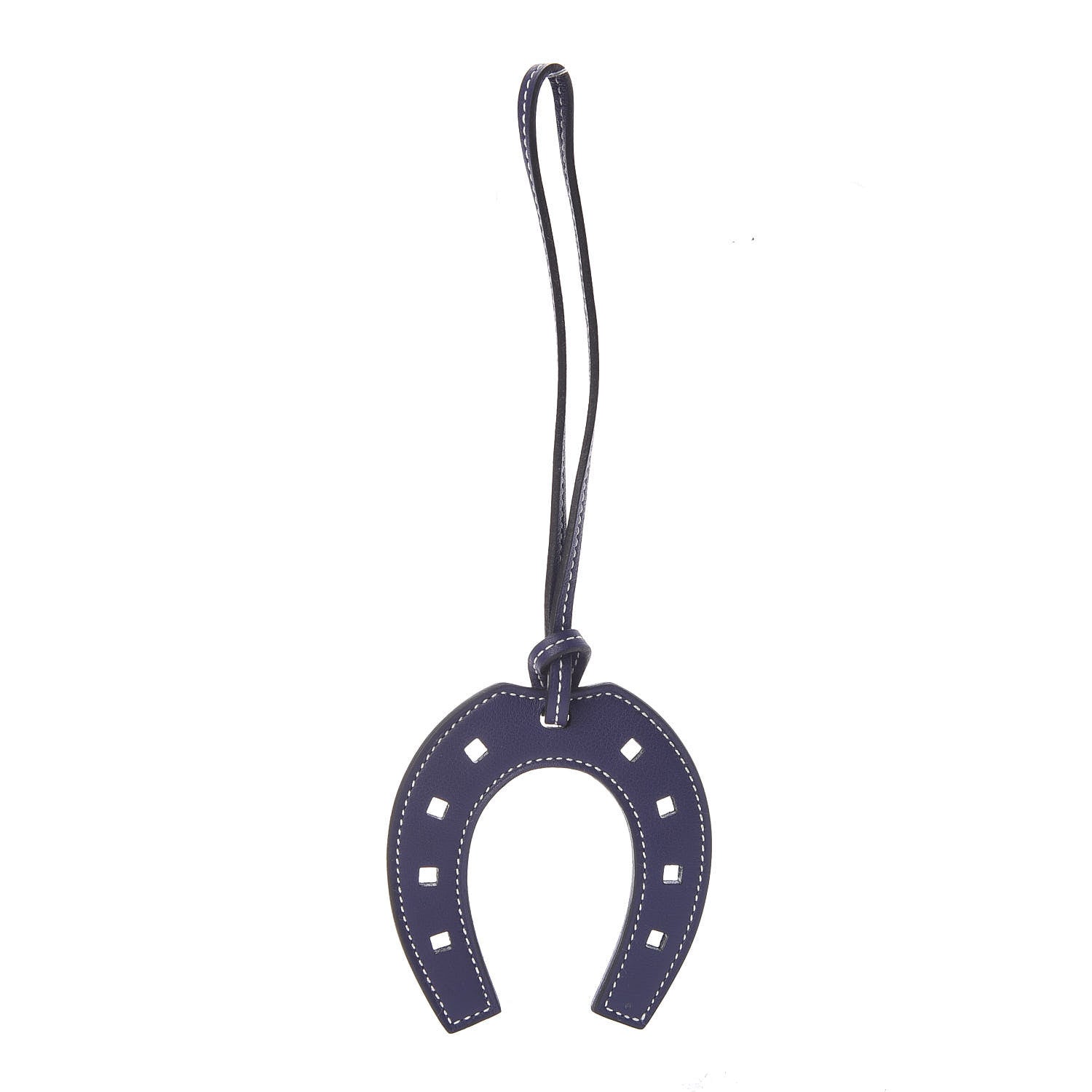 Hermes Swift Paddock Horseshoe Bag Charm Bleu Encre 1 of 4