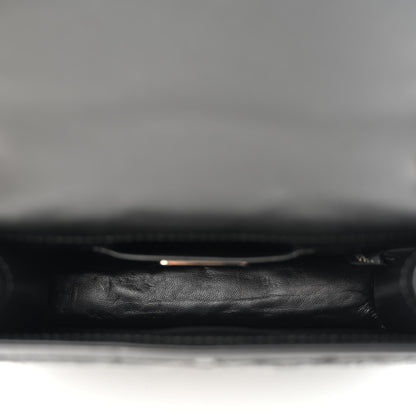 Bulgari Calfskin Snakeskin Serpenti Forever Crossbody Bag Black 6 of 12