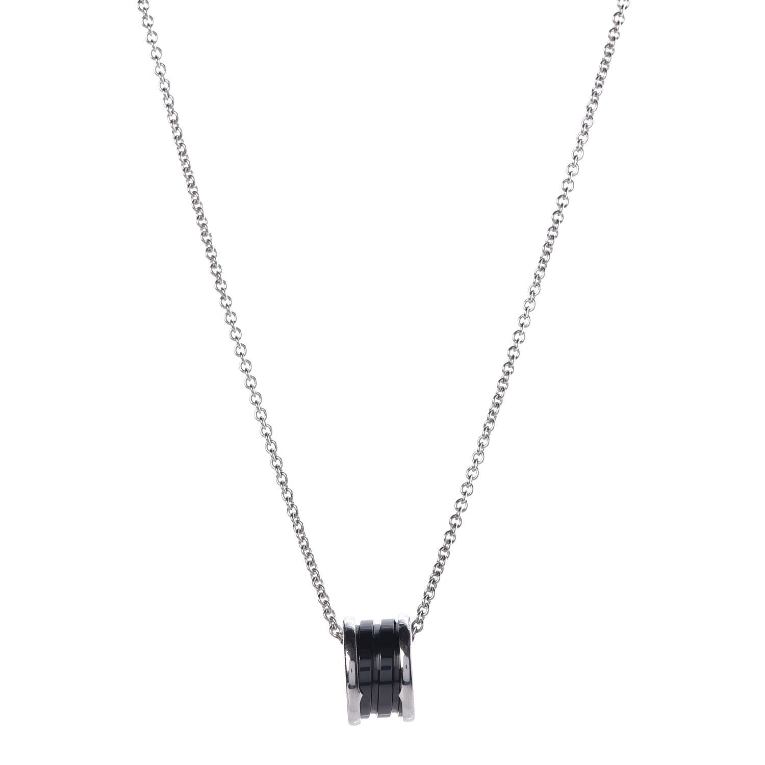 Bulgari Sterling Silver Ceramic Save The Children Pendant Necklace 1 of 7