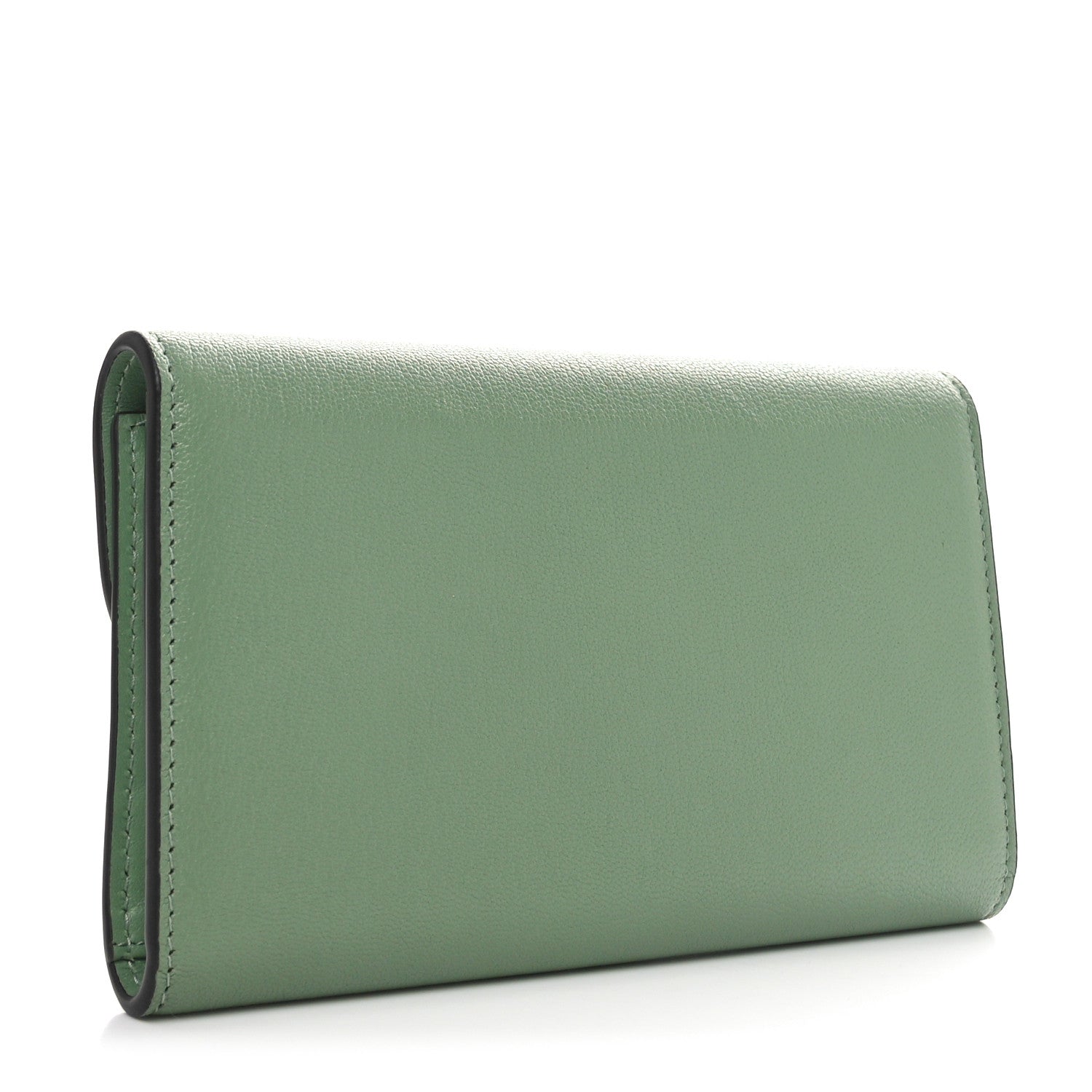 Christian Dior Goatskin Saddle Long Wallet Queen Mint 3 of 9