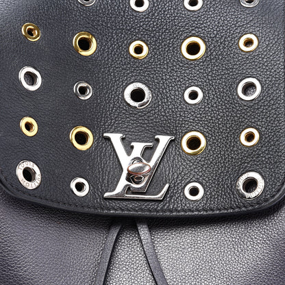 Louis Vuitton Calfskin Eyelet Lockme Backpack Black 16 of 16