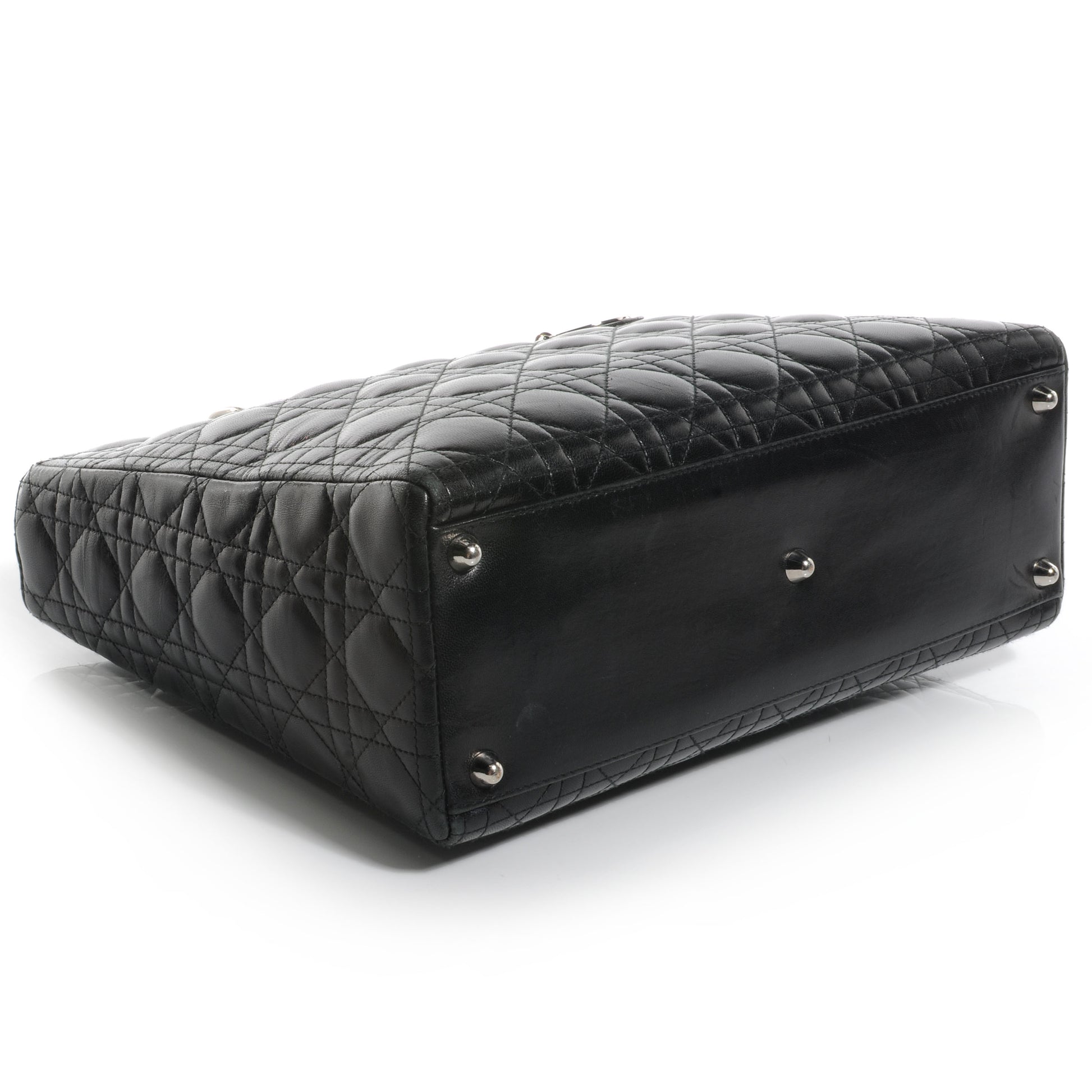 Christian Dior Lambskin Cannage Large Lady Dior Black 4 of 10