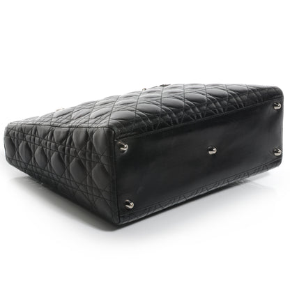 Christian Dior Lambskin Cannage Large Lady Dior Black 4 of 10