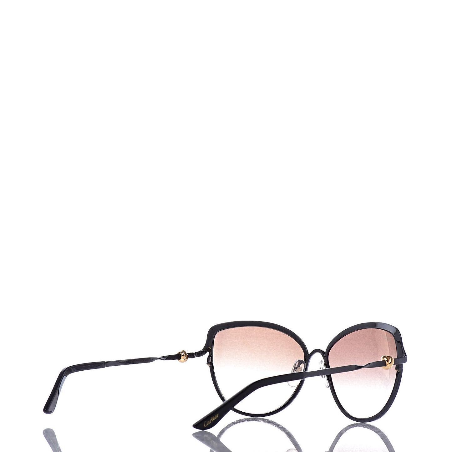 Metal Trinity Sunglasses CT0089S Black Brown