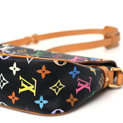 Louis Vuitton Monogram Multicolor Sologne Black 9 of 11