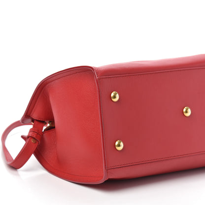 Saint Laurent Calfskin Small Classic Y Cabas Red 7 of 8