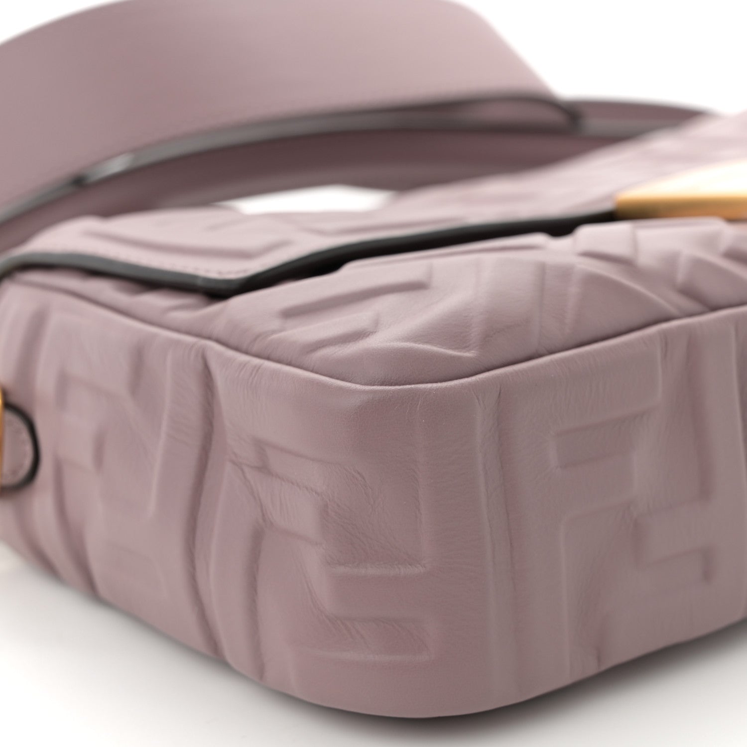 Fendi Nappa FF 1974 Embossed Baguette Dusty Mauve 9 of 10