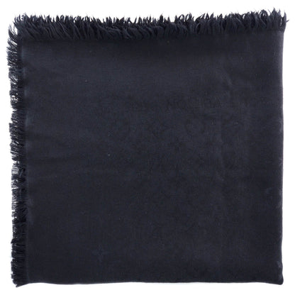 Louis Vuitton Silk Wool Monogram Shawl Black 1 of 5