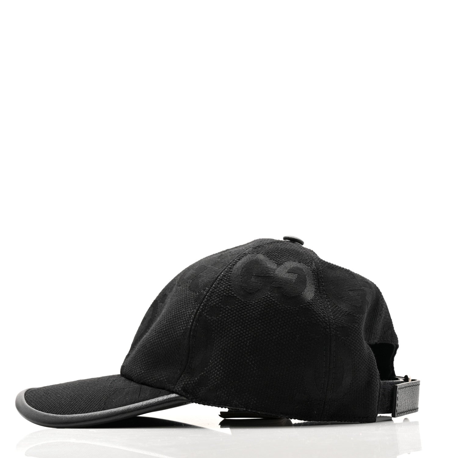 Gucci Monogram Jumbo GG Baseball Hat XS Black 4 of 10