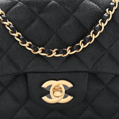Chanel Caviar Quilted Mini Top Handle Rectangular Flap Black 8 of 11