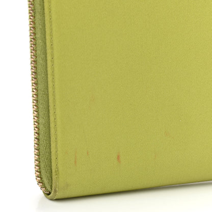 Prada Tessuto Nylon Zip Around Wallet Green 11 of 13