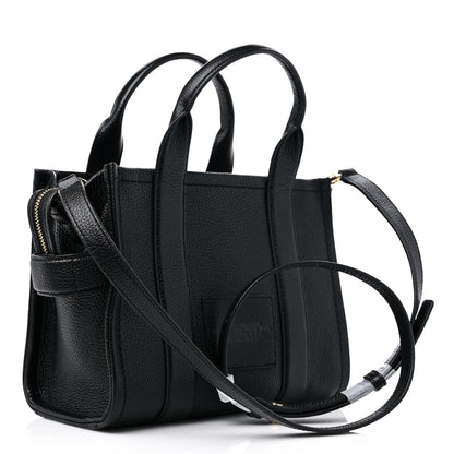 Marc Jacobs Grained Calfskin Small The Tote Bag Black 3 of 9