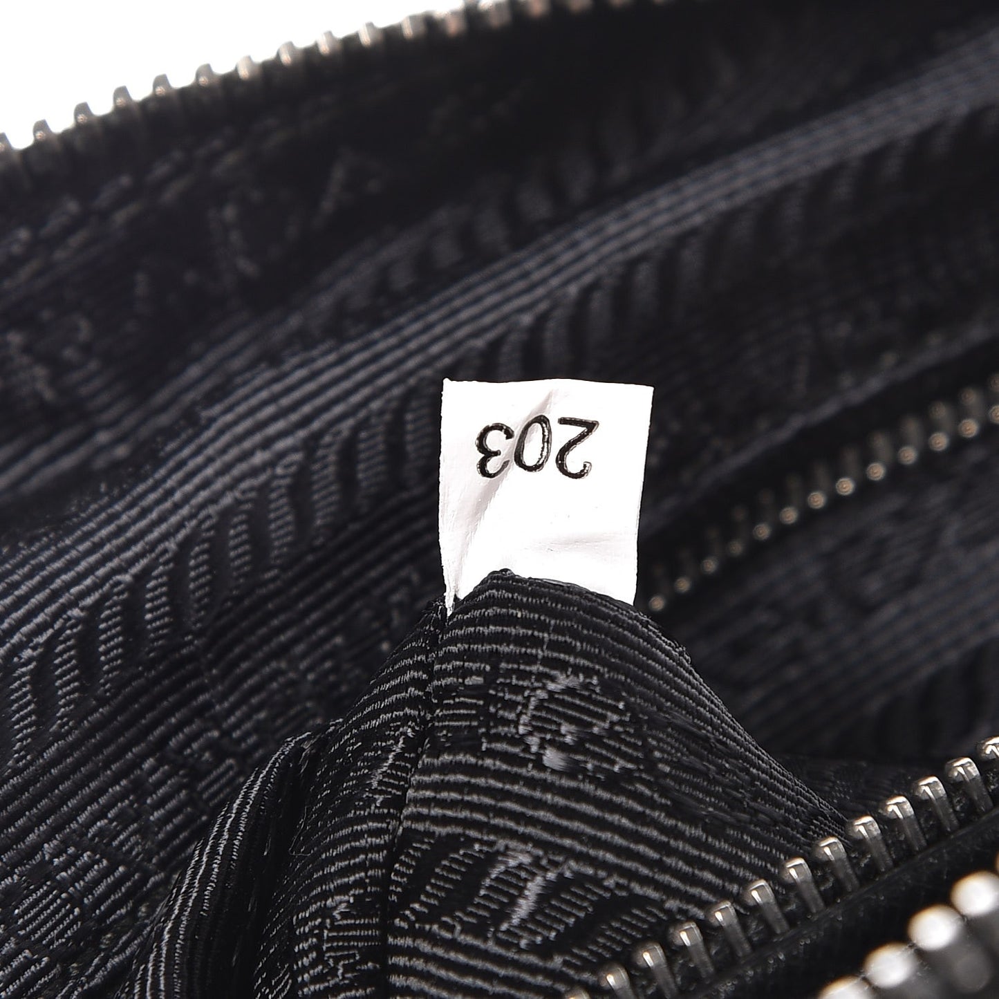 Nylon Tessuto Impuntu Quilted Bandoliera Crossbody Bag Black