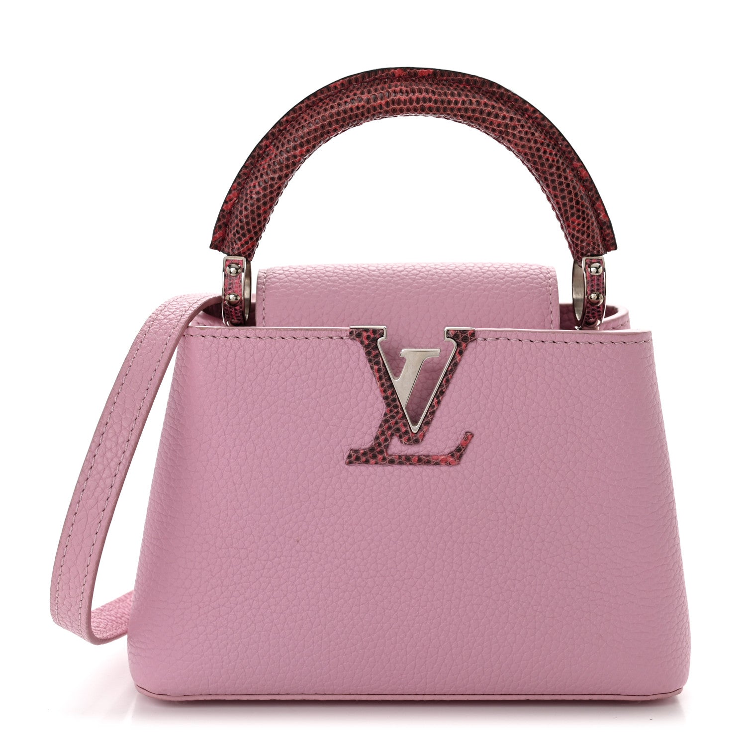 Louis Vuitton Taurillon Ayers Capucines Mini Pink 1 of 11
