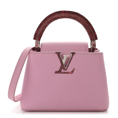 Louis Vuitton Taurillon Ayers Capucines Mini Pink 1 of 11