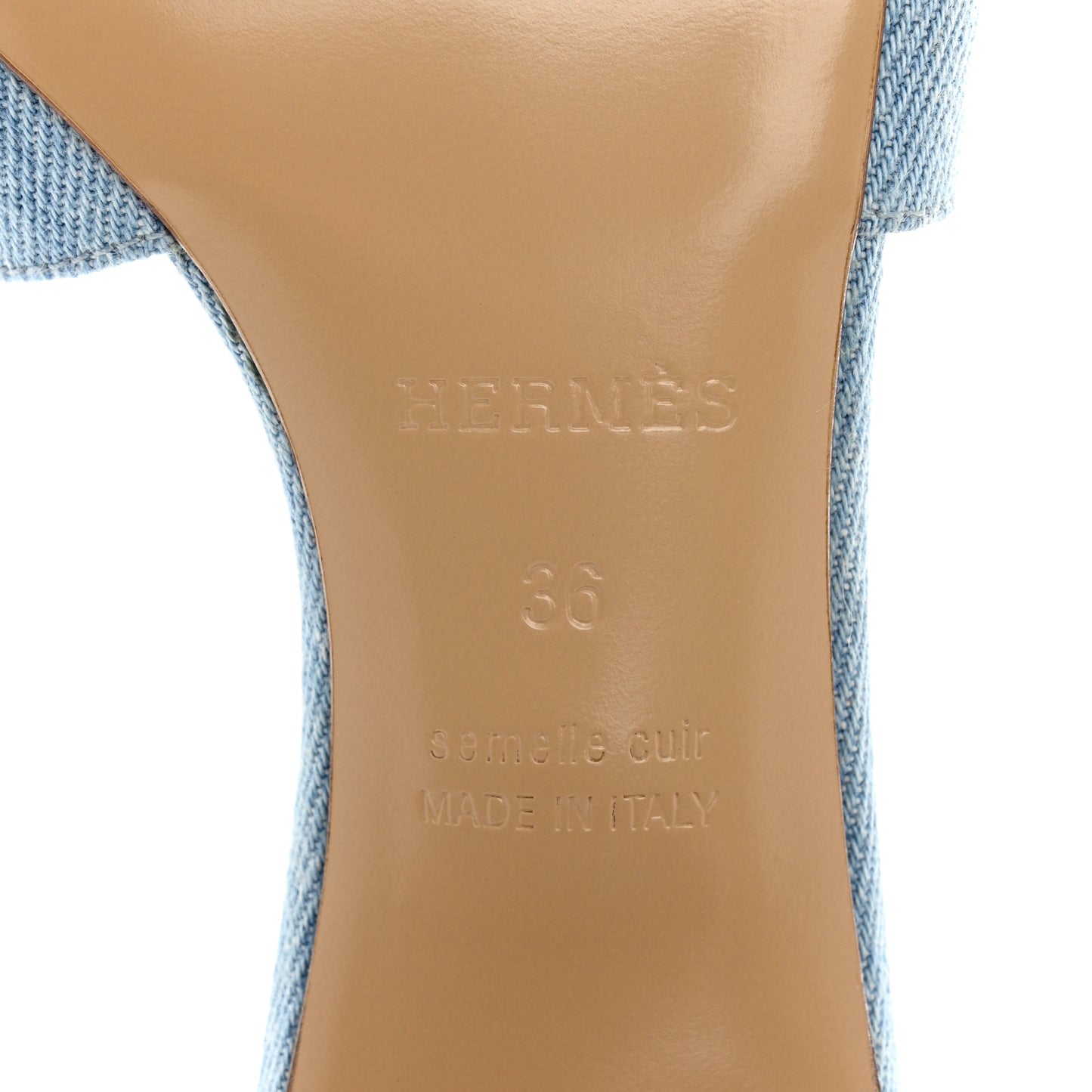 Denim Oasis Sandals 36 Bleu Clair