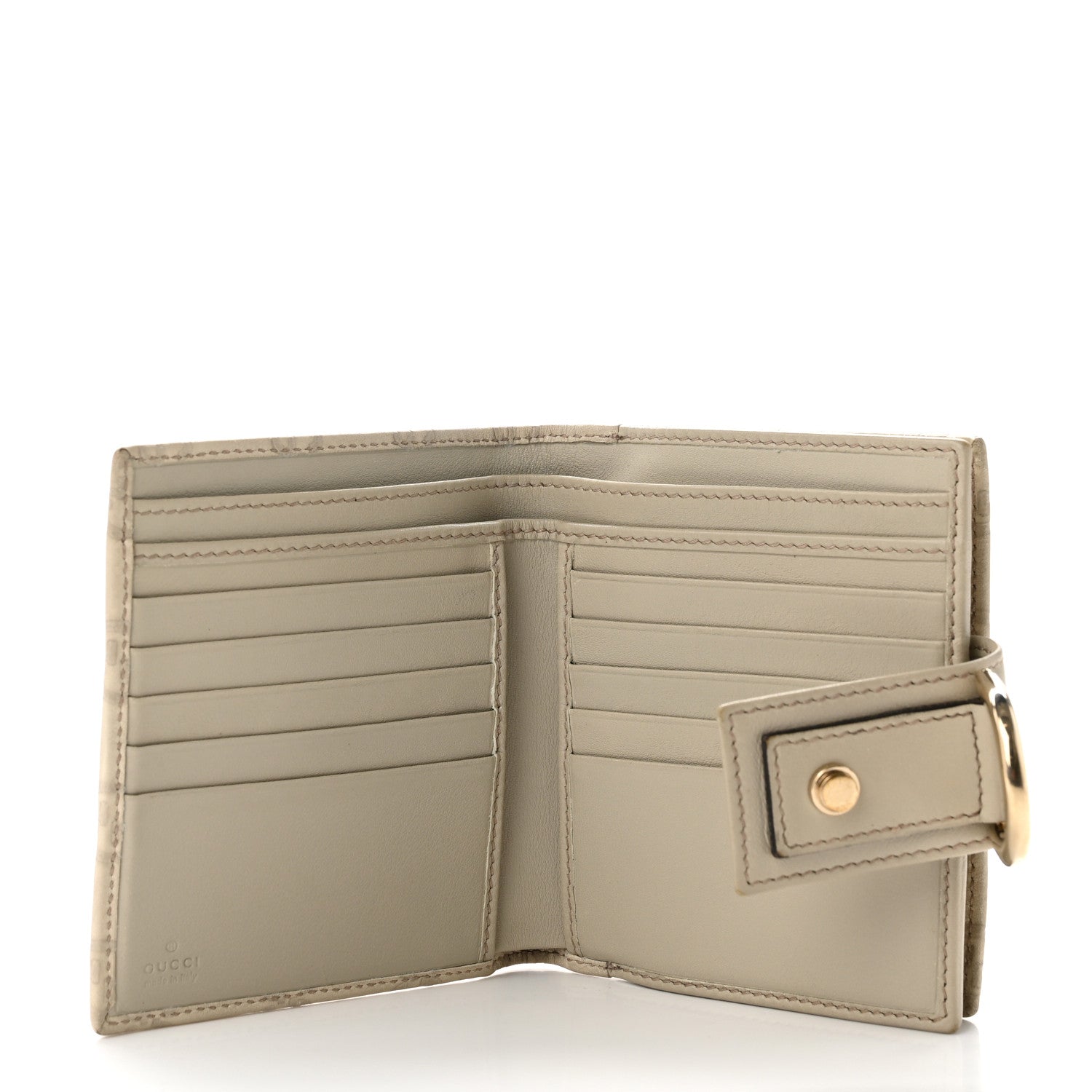 Gucci Guccissima D Ring Compact Wallet Off White 5 of 11