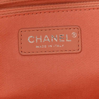 Chanel Straw Lurex Large Deauville Tote Pink 5 of 10