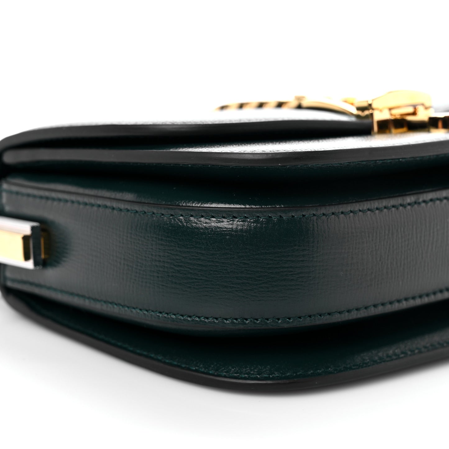 Azalea Calfskin Mini Sylvie 1969 Flap Messenger Bag Green