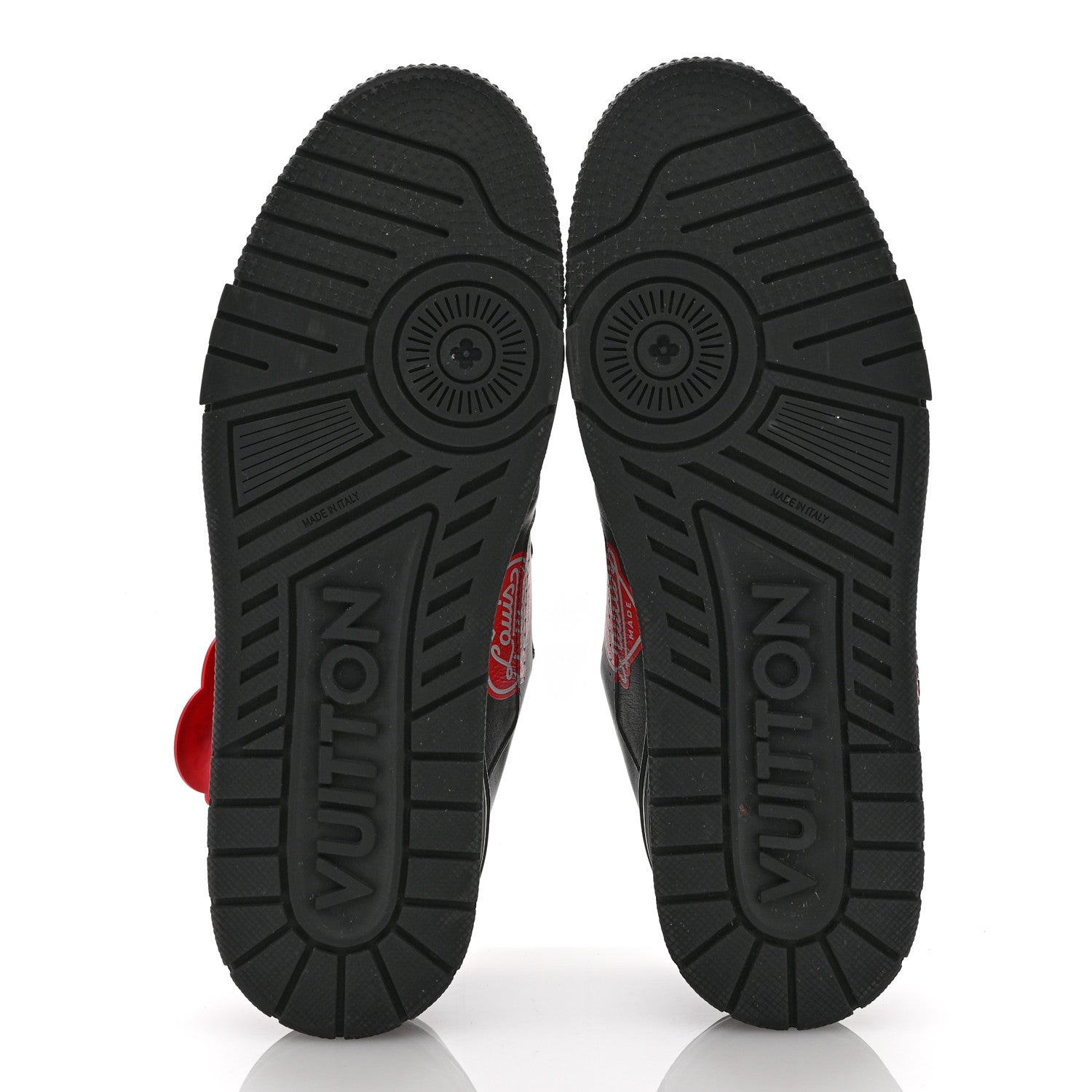 Louis Vuitton x NIGO Calfskin Printed LV Trainer Sneaker 8.5 Black