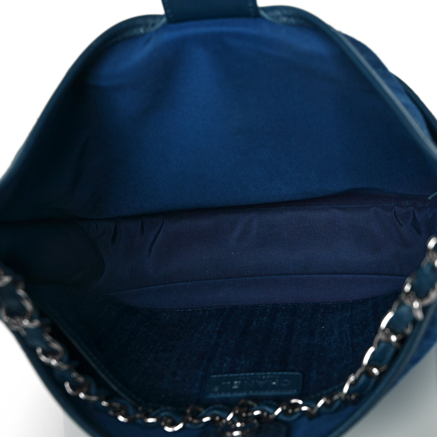 Chanel Denim Quilted Jungle Stroll Hobo Blue 4 of 8