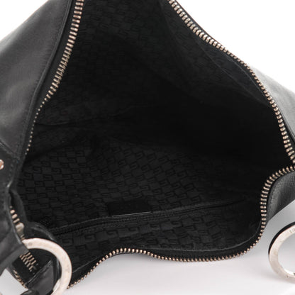 Gucci Calfskin Half Moon Hobo Black 5 of 8