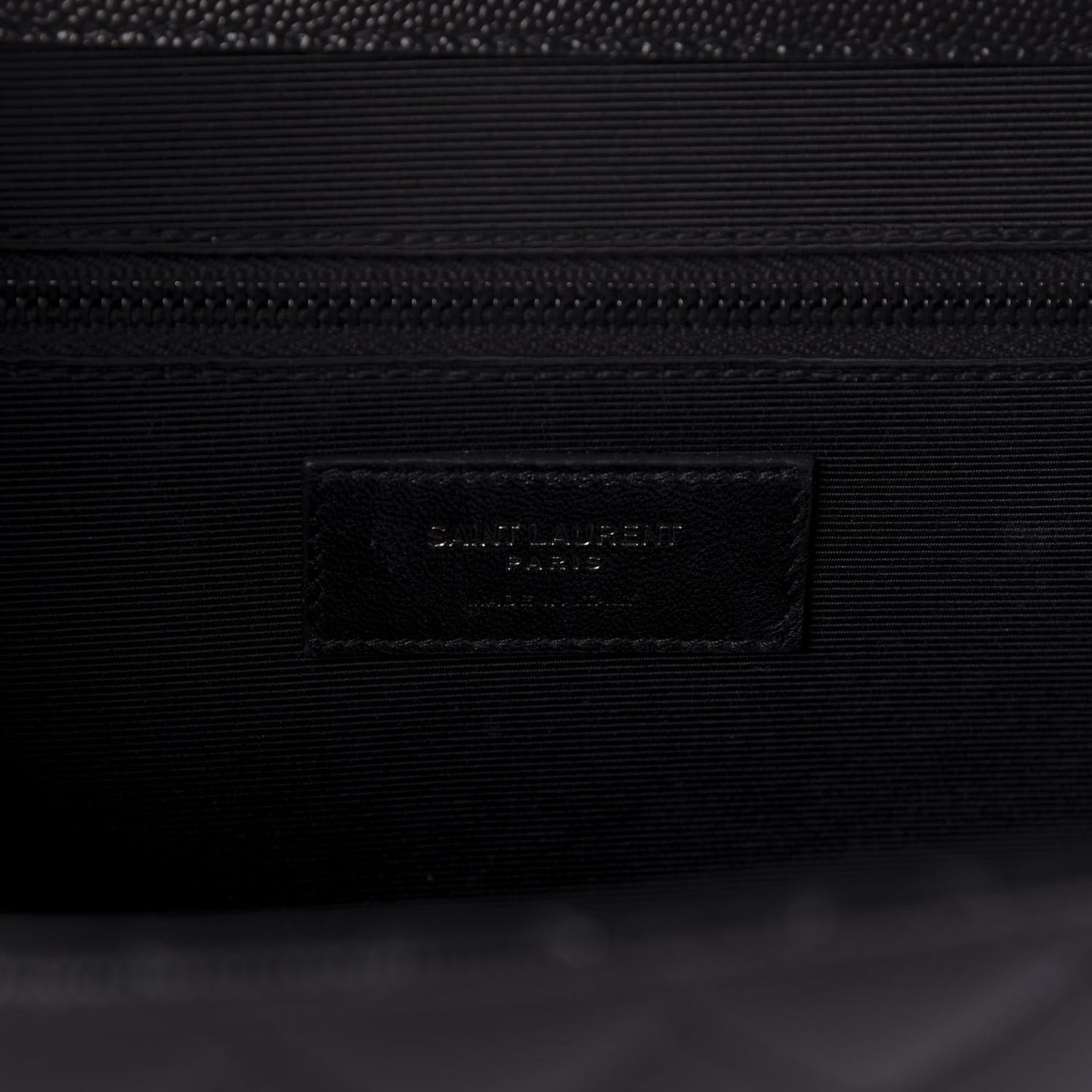 Grain De Poudre Large Tri-Quilt Monogram Satchel Black