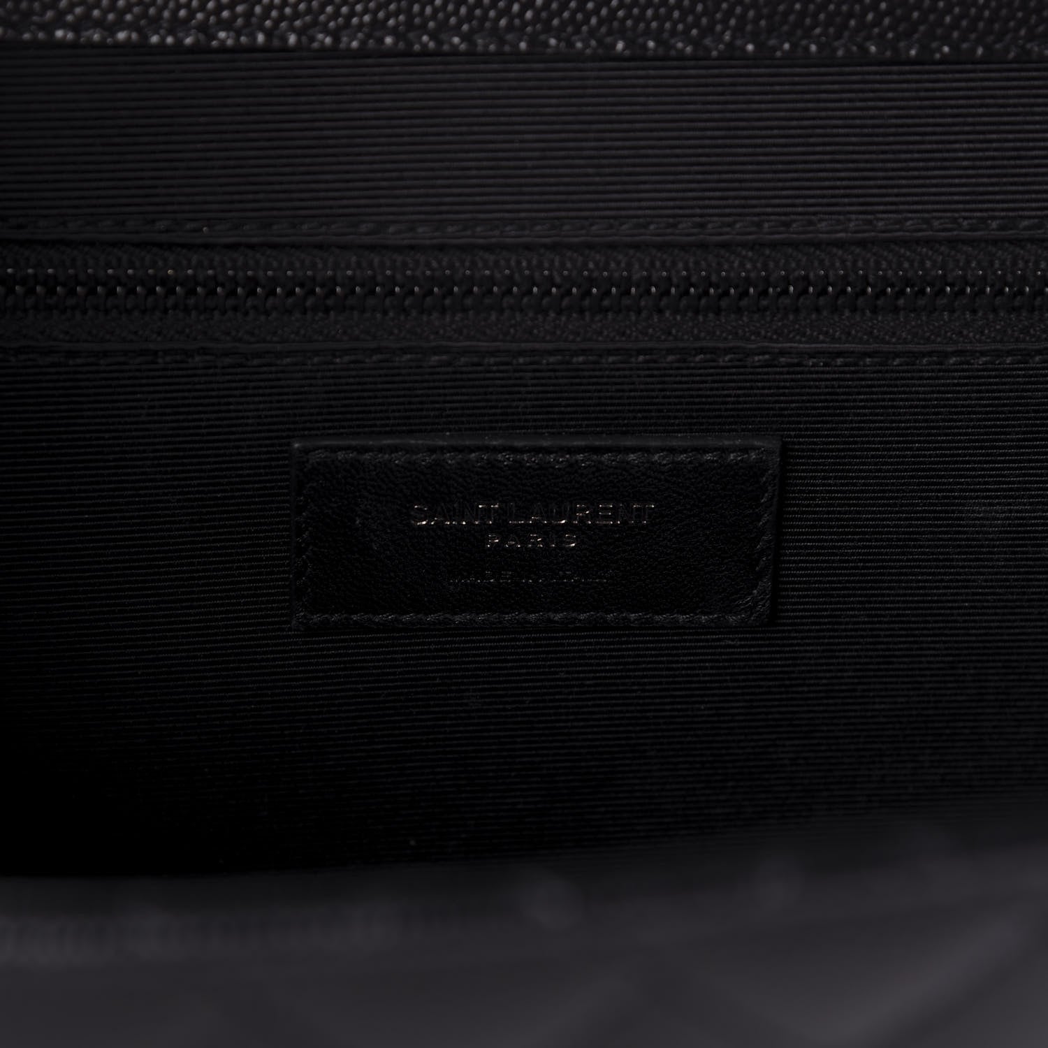 Saint Laurent Grain De Poudre Large Tri-Quilt Monogram Satchel Black 8 of 8