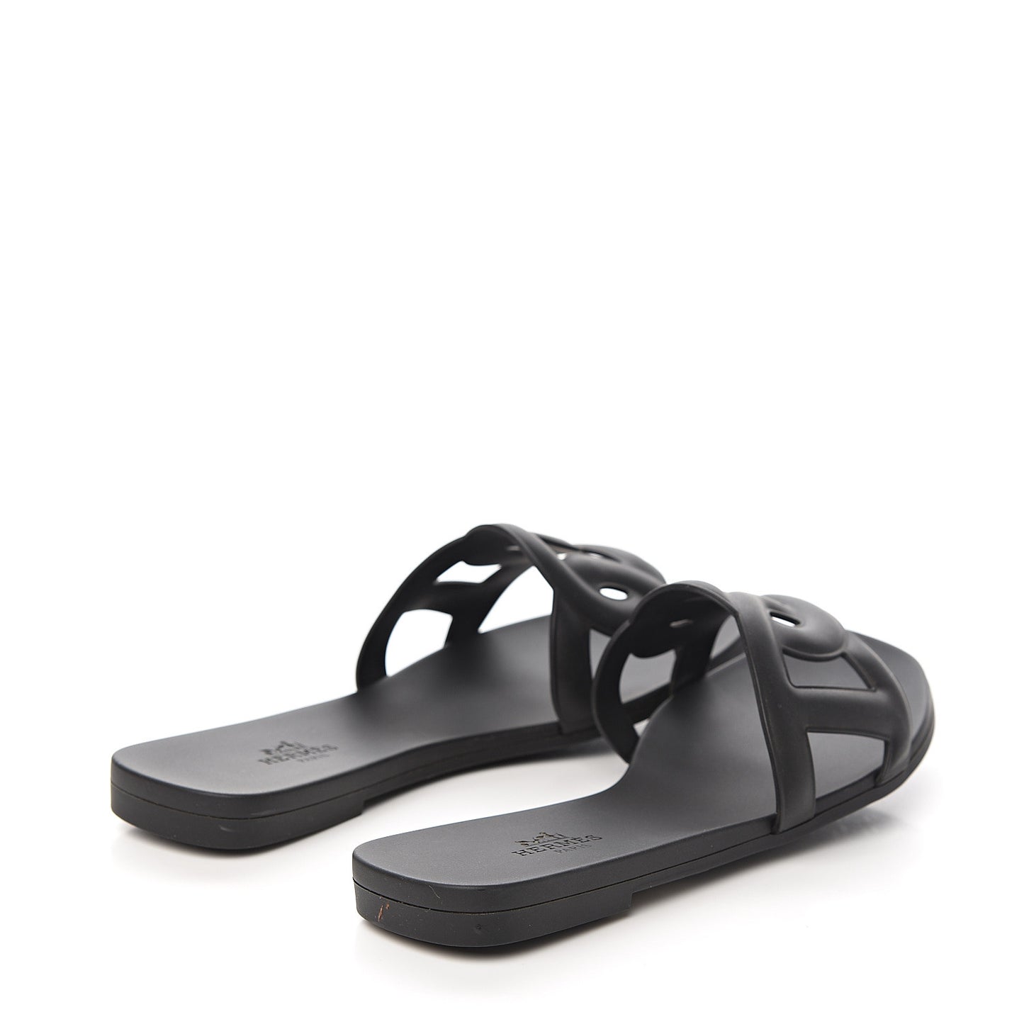 Rubber Aloha Sandals 35 Black