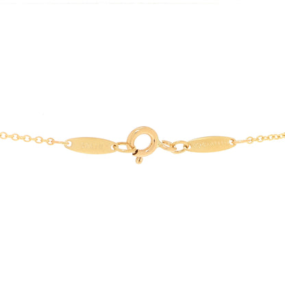 Tiffany 18K Yellow Gold Elsa Peretti Infinity Cross Pendant Necklace 5 of 6