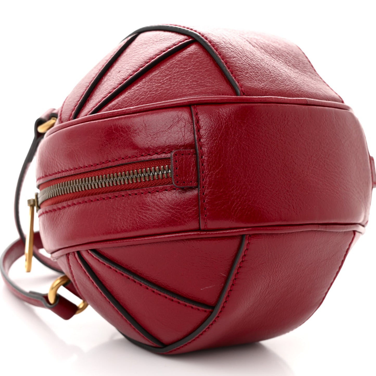 Piuma Lux Energy Mini Tifosa Basketball Shaped Shoulder Bag Romantic Cerise