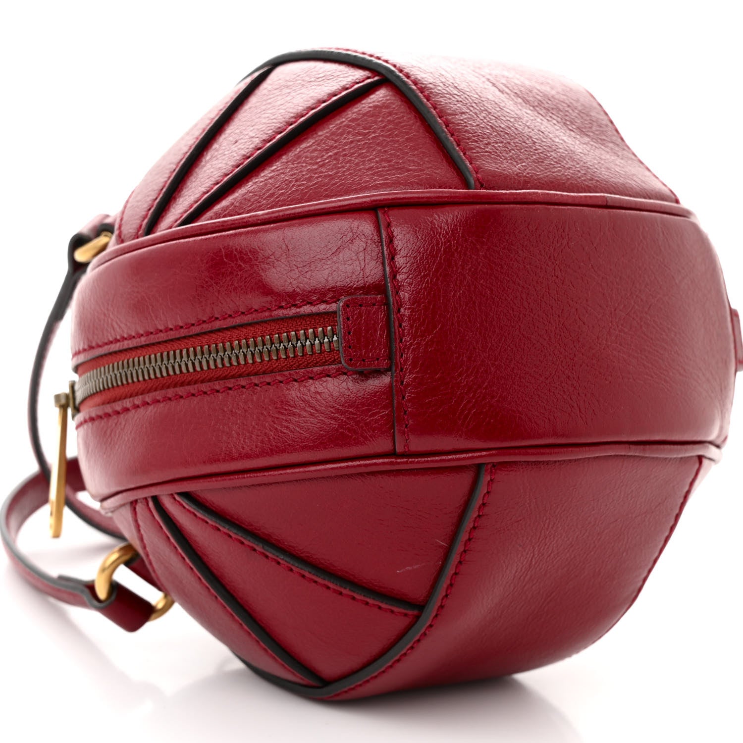 Gucci Piuma Lux Energy Mini Tifosa Basketball Shaped Shoulder Bag Romantic Cerise 9 of 10