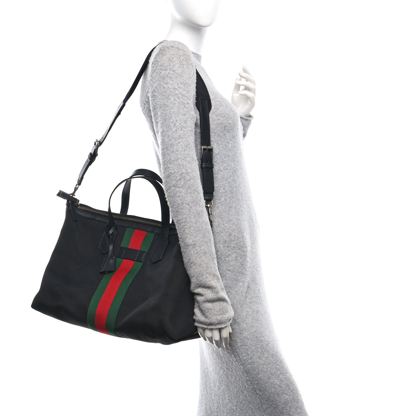 Techno Canvas Web Duffle Black