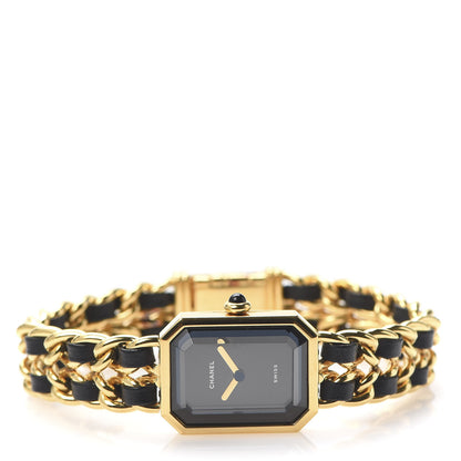 Chanel Stainless Steel Lambskin 20mm Chain Premiere Quartz Watch Gold XL 3 of 6