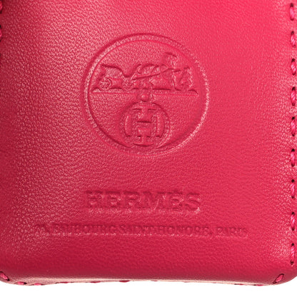 Hermes Milo Lambskin Swift Shopping Bag Charm Rose Mexico 3 of 3